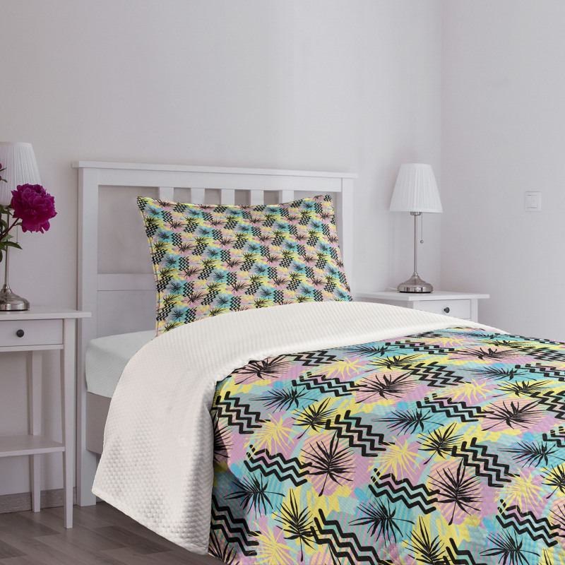 Quirky Vibrant Composition Bedspread Set