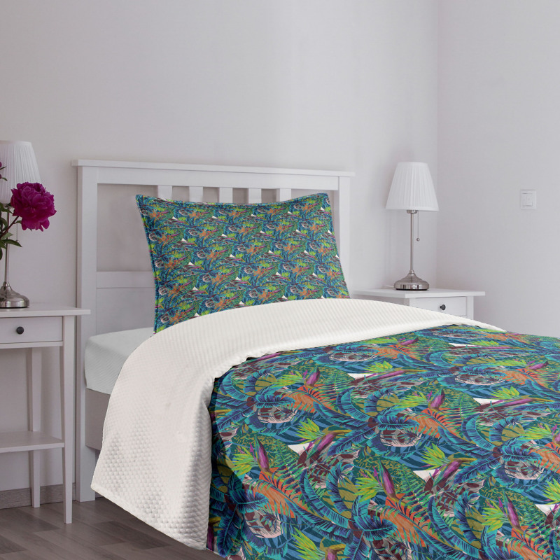 Jungle Flourishing Bedspread Set