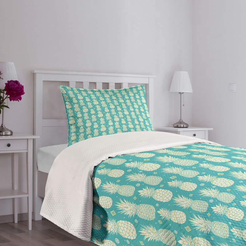 Abstract Summer Fruit Art Bedspread Set