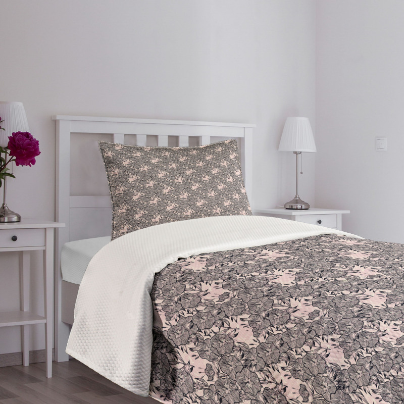 Creative Bindweed Motif Bedspread Set