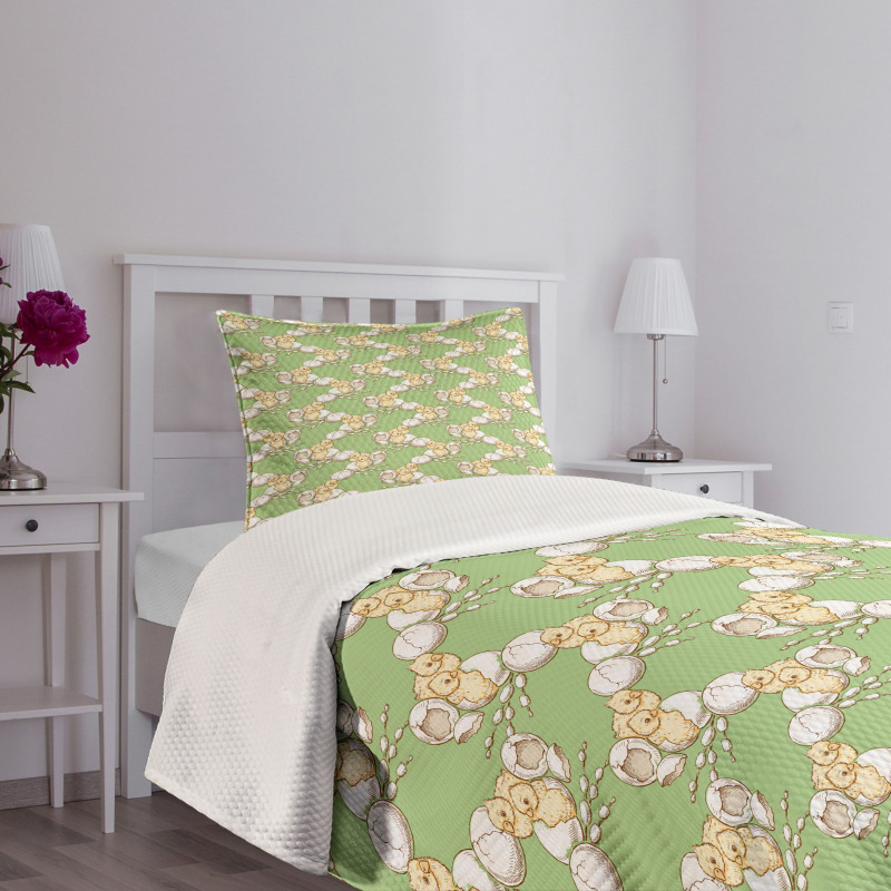 Little Baby Chickens Bedspread Set