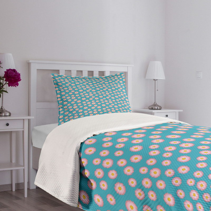 Delicate Flower Petal Bedspread Set