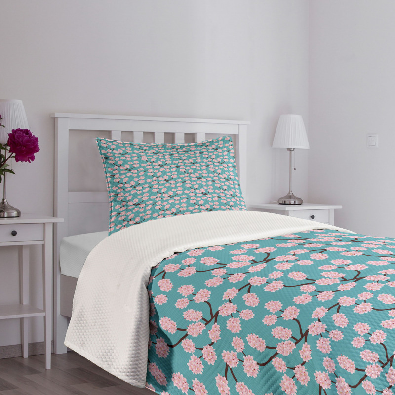 Cherry Blossom Bedspread Set