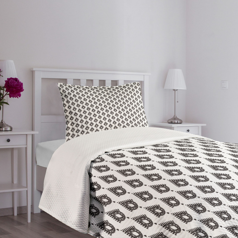 Drop Motif Influences Bedspread Set