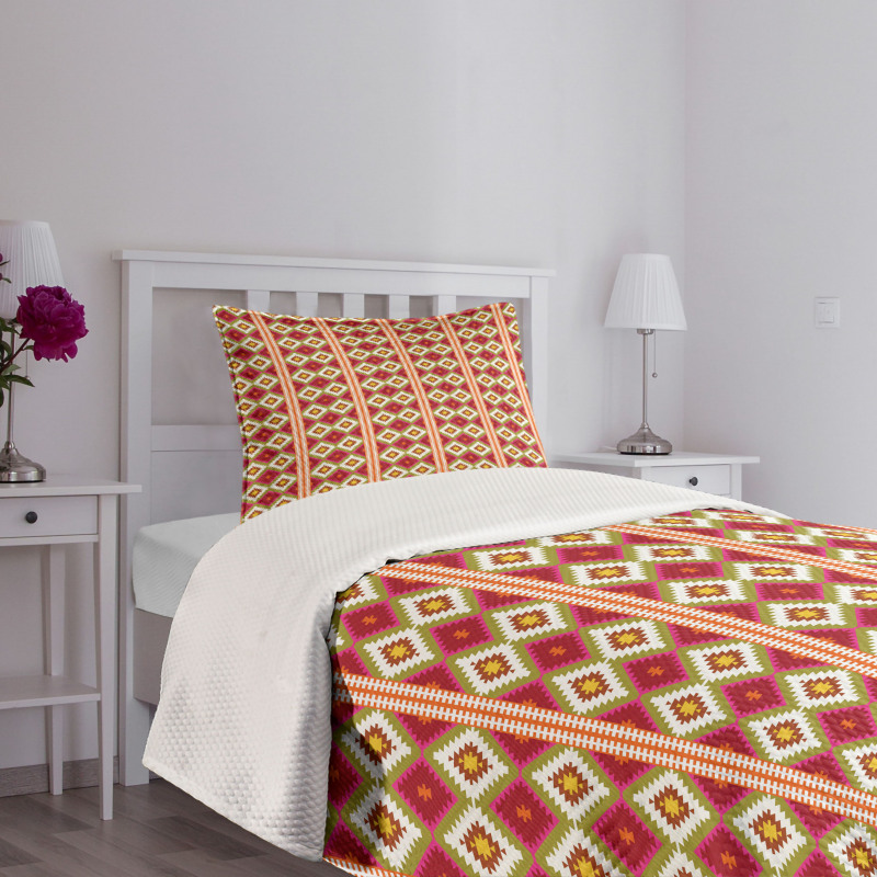 Oriental Turkish Geometric Bedspread Set