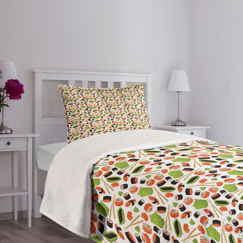 Cuisine Pattern Bedspread Set