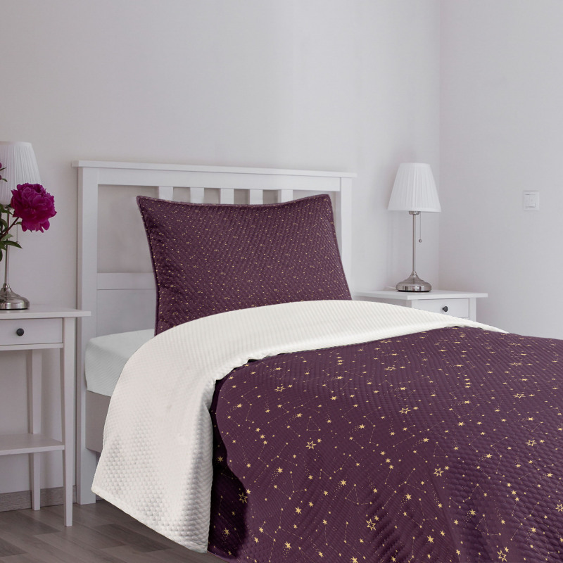 Constellations Cosmos Sky Bedspread Set