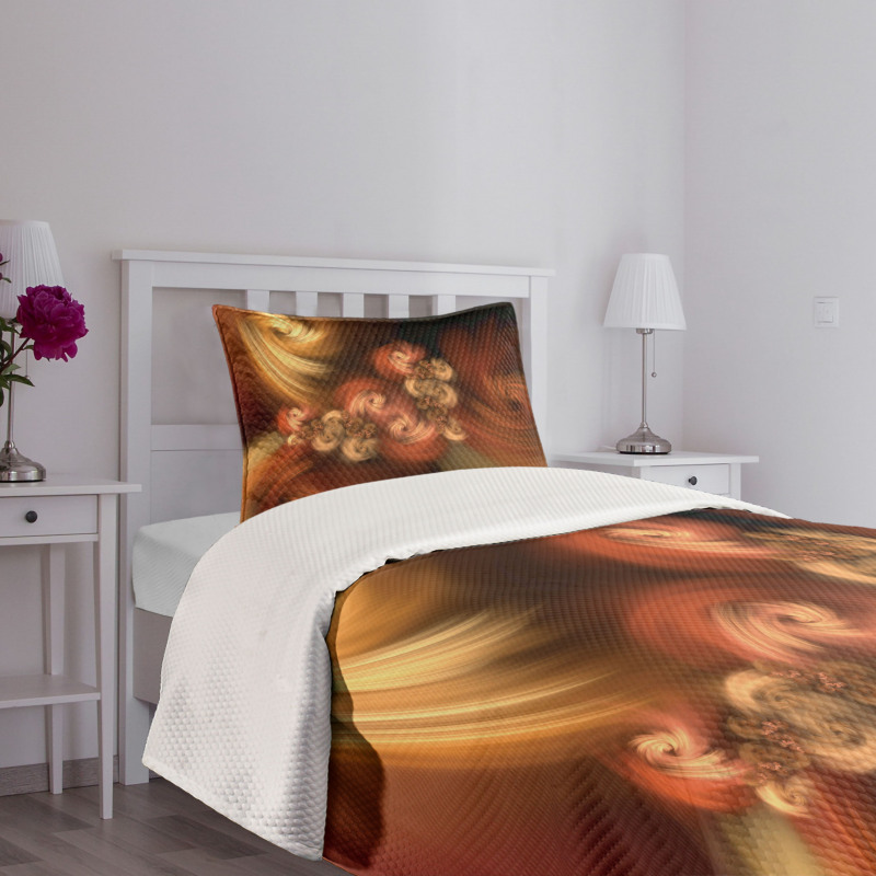 Fractal Spiral Bedspread Set