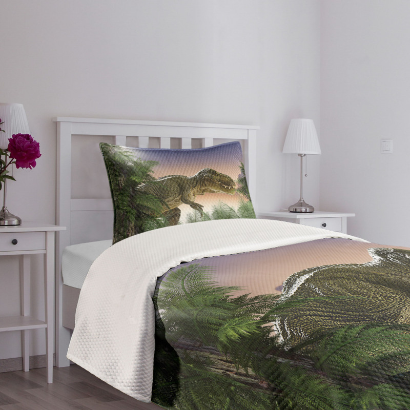 Dinosaur in the Jungle Bedspread Set