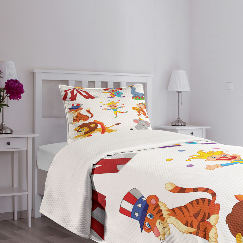 Circus Wild Animals Bedspread Set