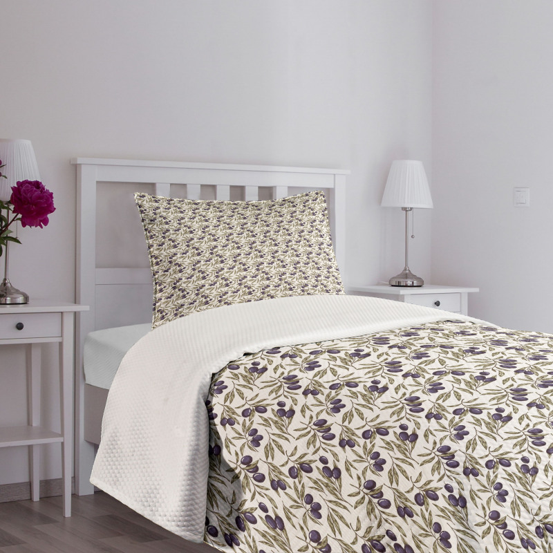 Botanical with Leaves Bedspread Set