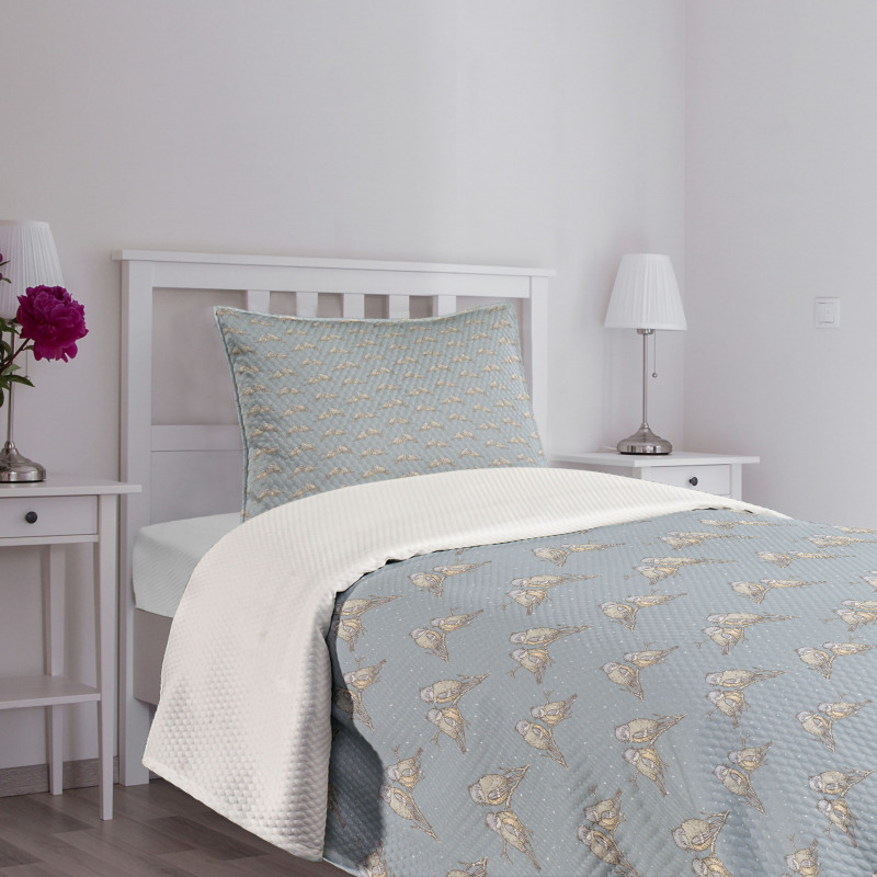 Little Titmouse Birds Bedspread Set