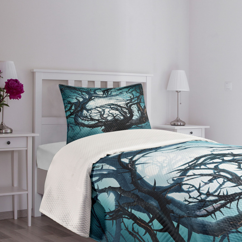 Night Big Mystic Tree Bedspread Set