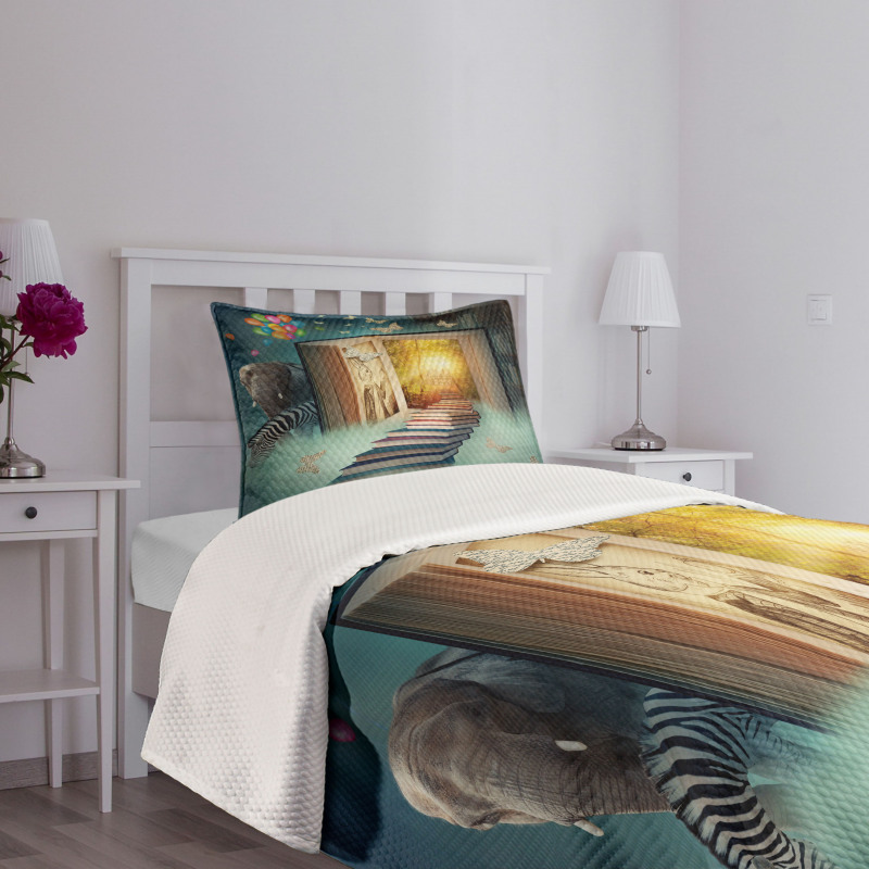 Magic Book and Animals Bedspread Set