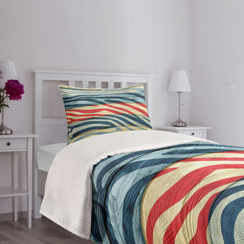 Country Zebra on Wood Bedspread Set