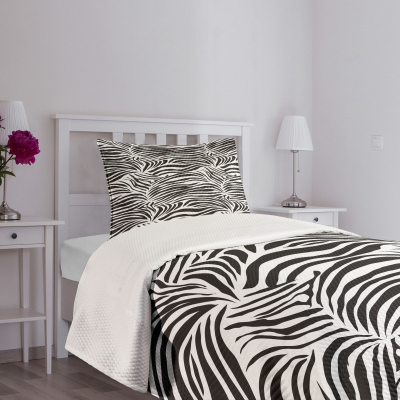 Wild Zebra Lines Bedspread Set