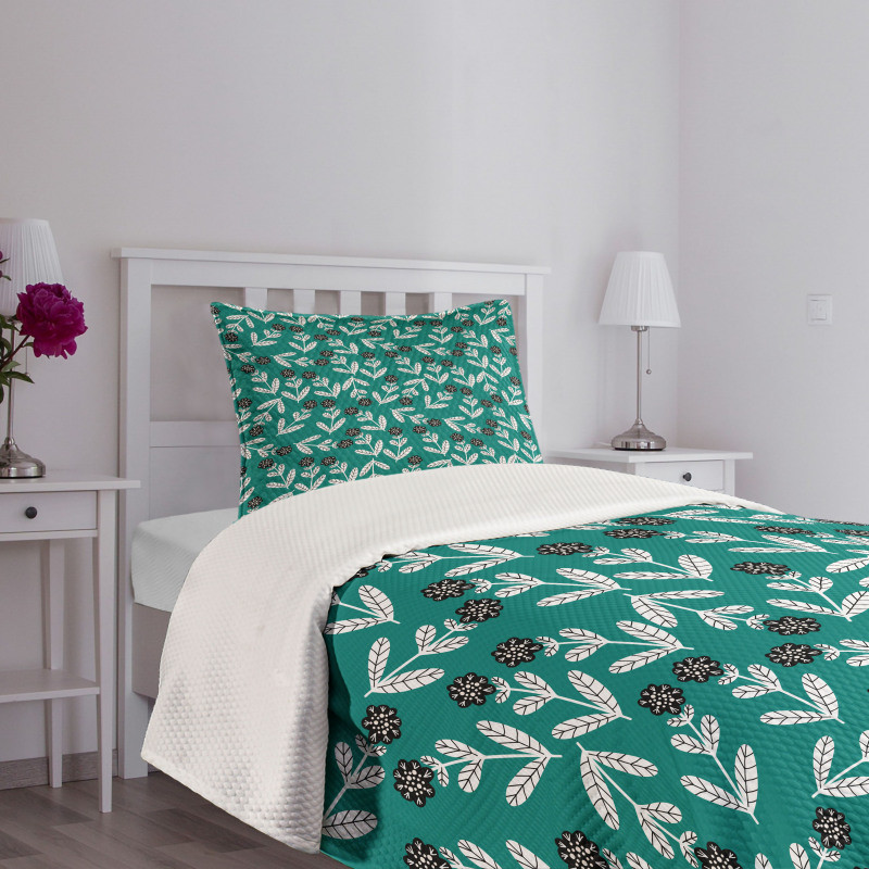 Abstract Surreal Flowers Bedspread Set