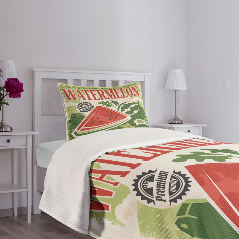 Old Faded Funny Graphic Bedspread Set