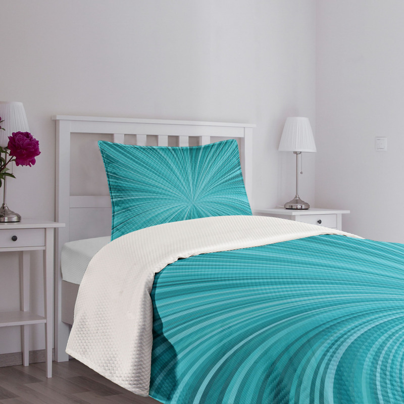 Abstract Vortex Design Bedspread Set