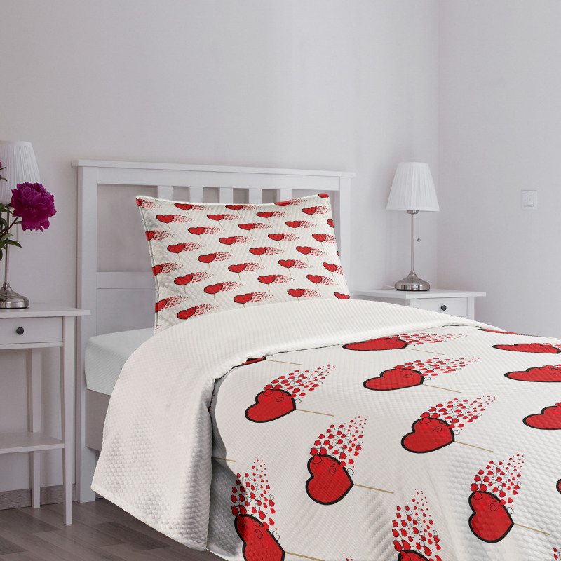 Hearts Lollipops Bedspread Set