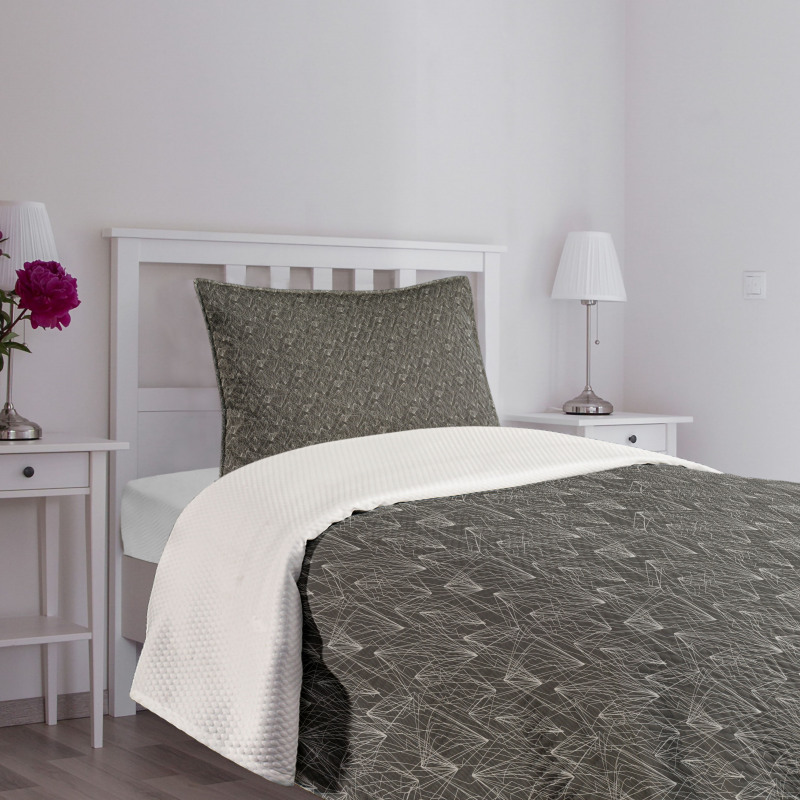 Modern Streaks and Beams Bedspread Set