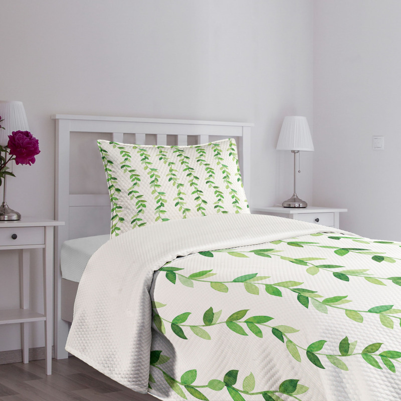 Vivid Watercolor Swirls Bedspread Set