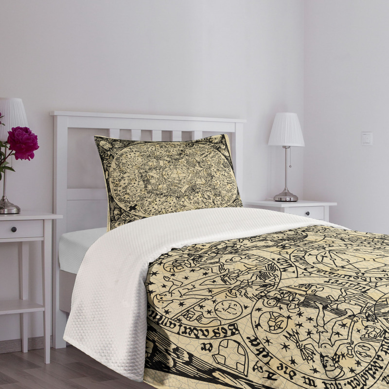 Map Bedspread Set