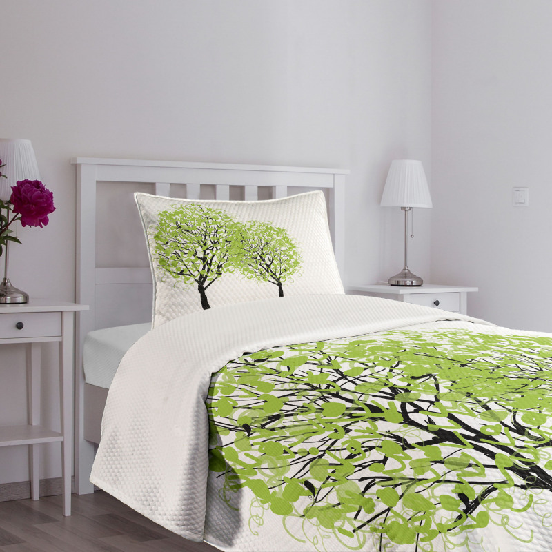 Warm Season Tree Bedspread Set