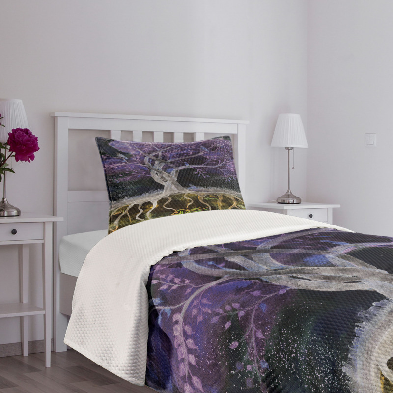 Forest Nature Trees Bedspread Set