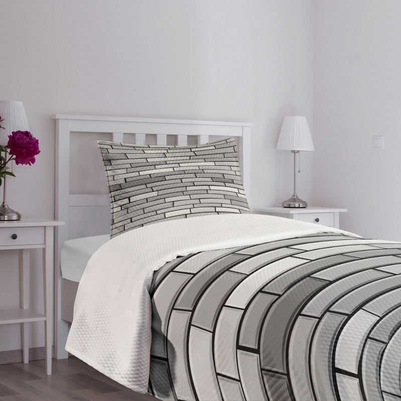 Brick Wall English Style Bedspread Set