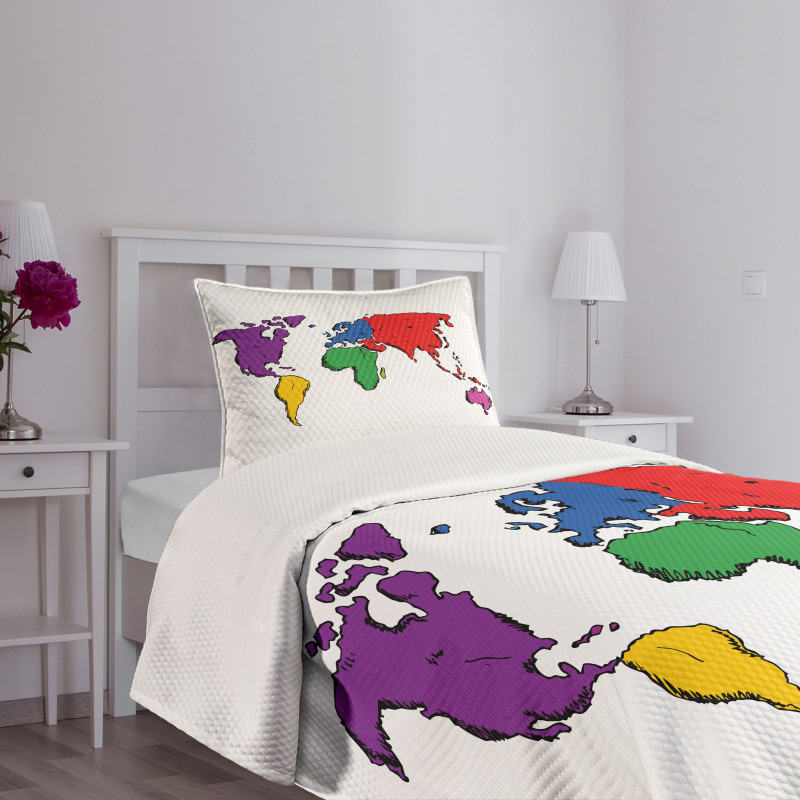 Educational Modern Bedspread Set