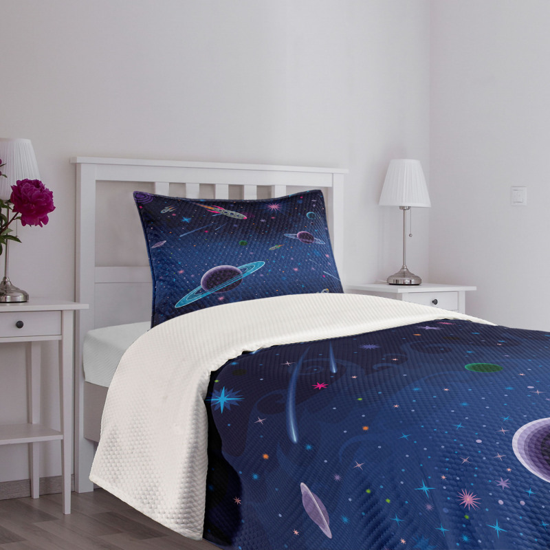 Orbit Rocket Galaxy Bedspread Set