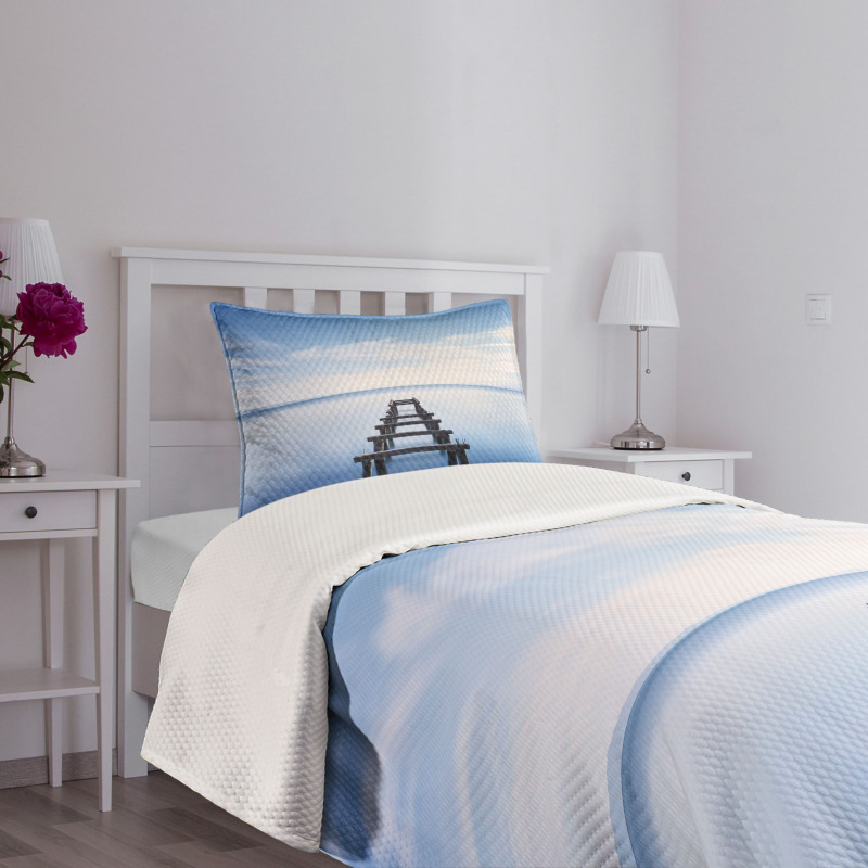 Old Jetty Blue Sky Bedspread Set