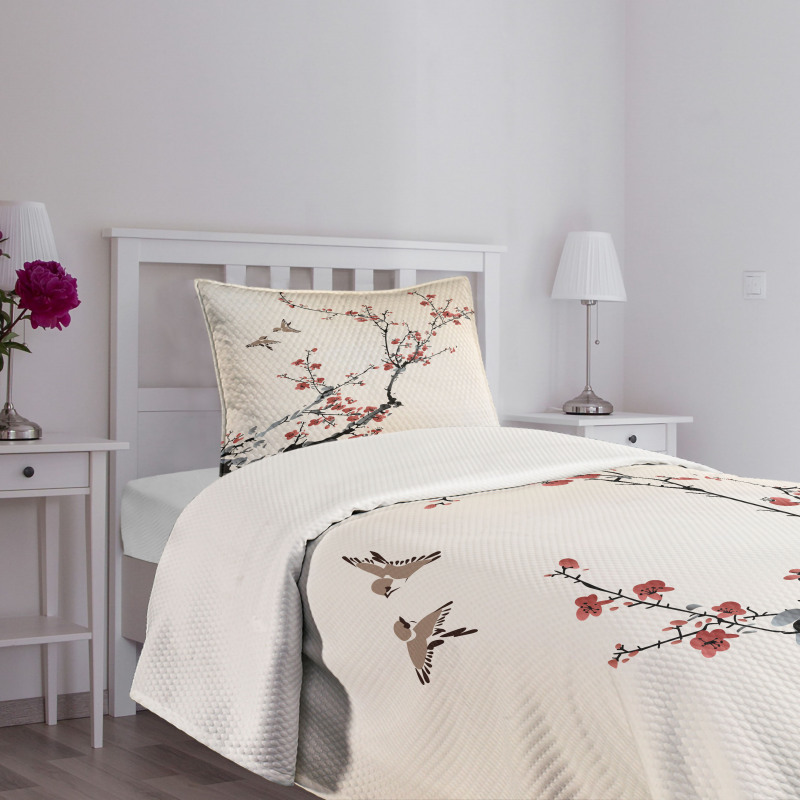 Style Art Birds Bedspread Set