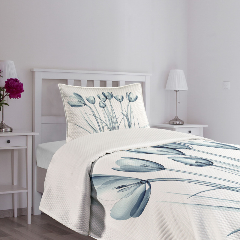 Tulips with Solar Effect Bedspread Set