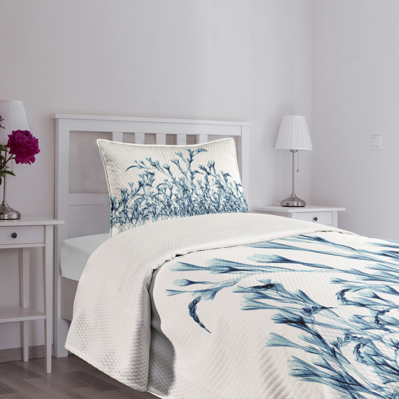 X-Ray Floral Nature Bedspread Set