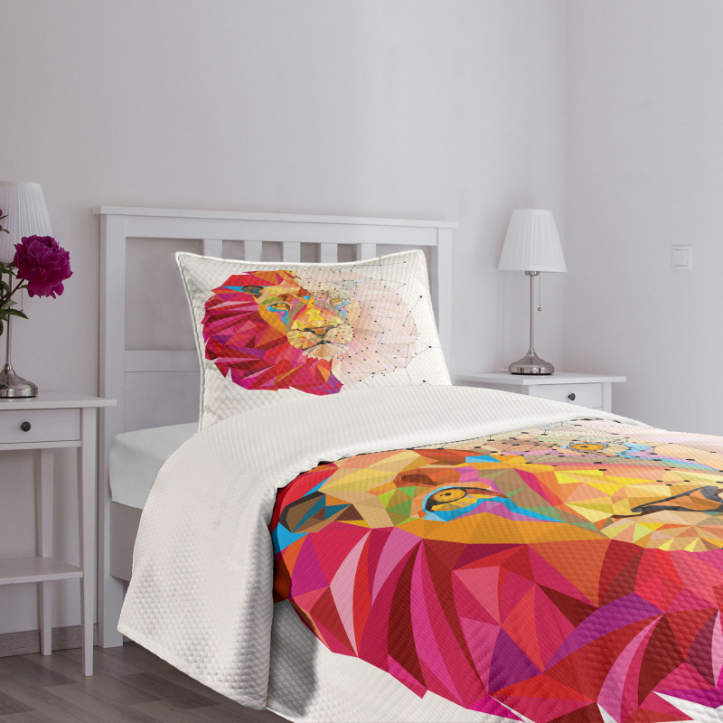 Lion Head Bedspread Set