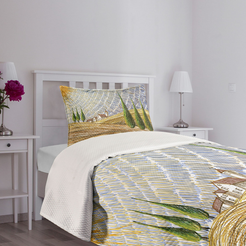 Rural Fields Europe Bedspread Set