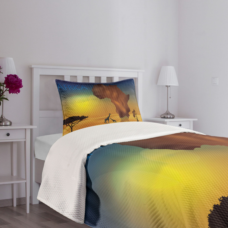 Tropical Wild Animal Bedspread Set