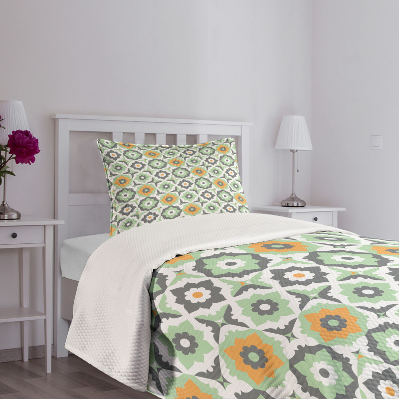 Lotus Floral Bedspread Set