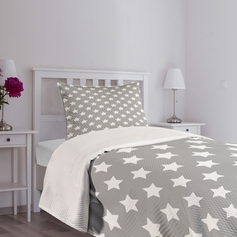 Artwork with Big Stars Bedspread Set