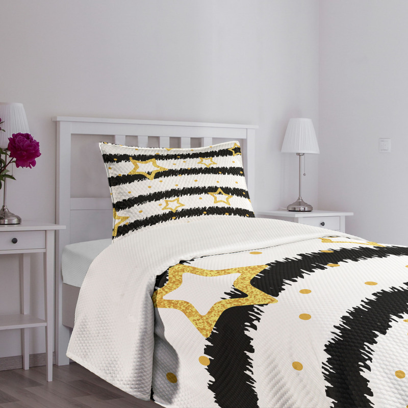 Dots Stripes Celebration Bedspread Set