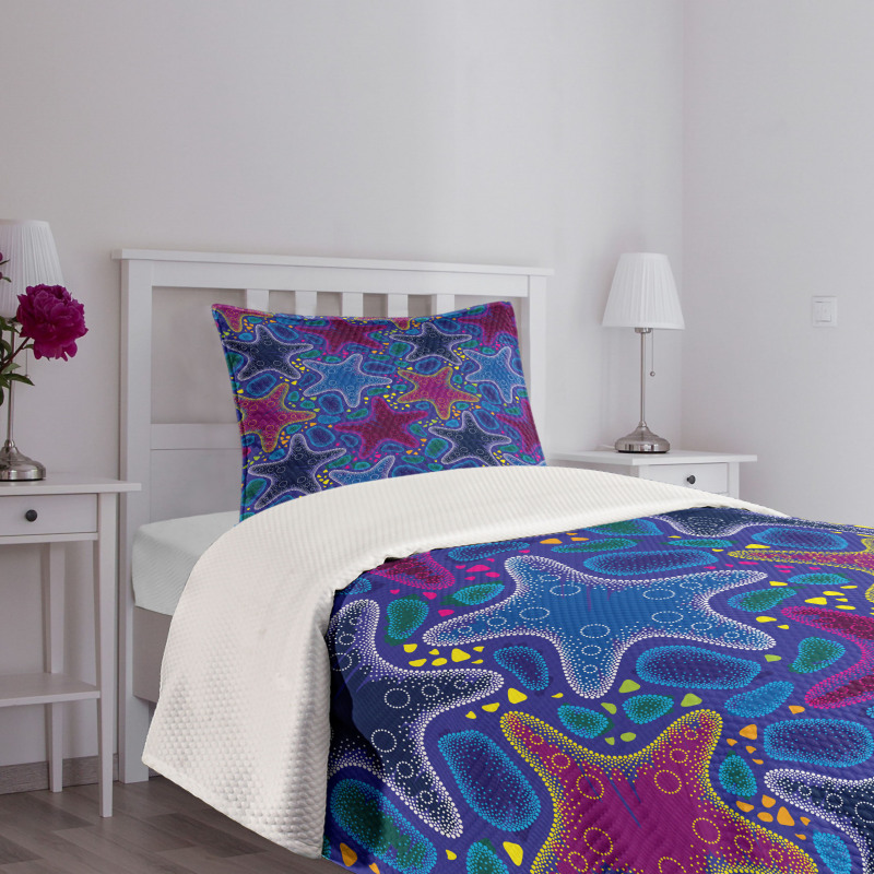 Starfish Animal Art Bedspread Set