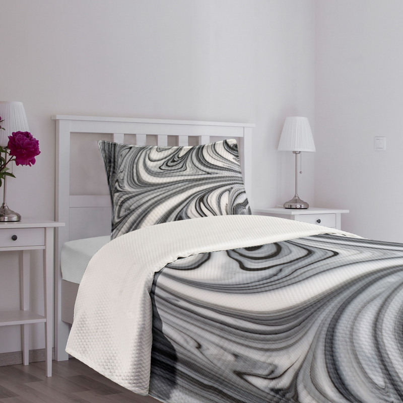 Black White Surreal Art Bedspread Set