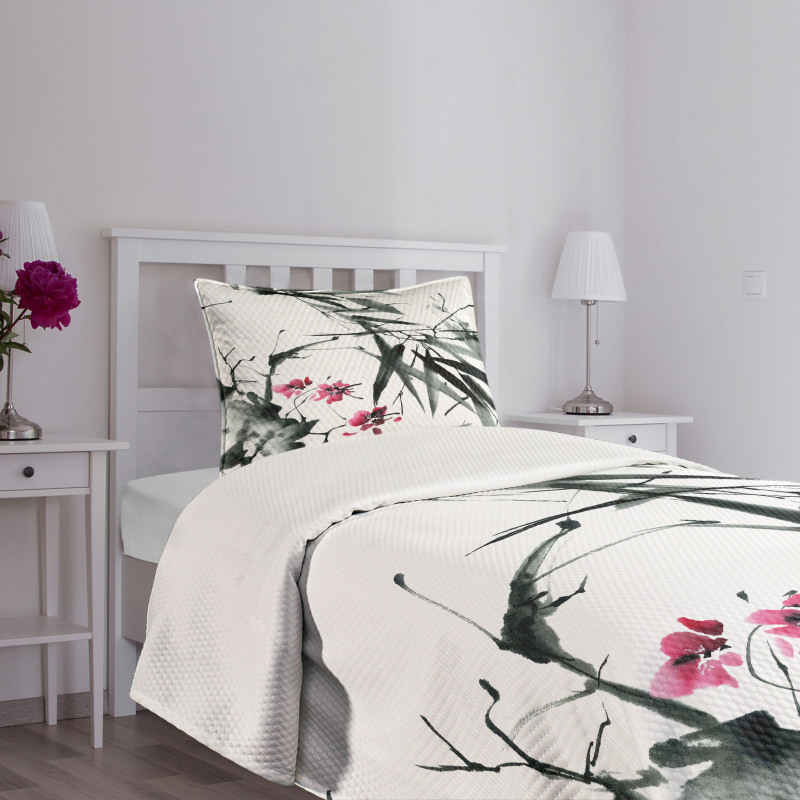 Natural Spring Buds Bedspread Set