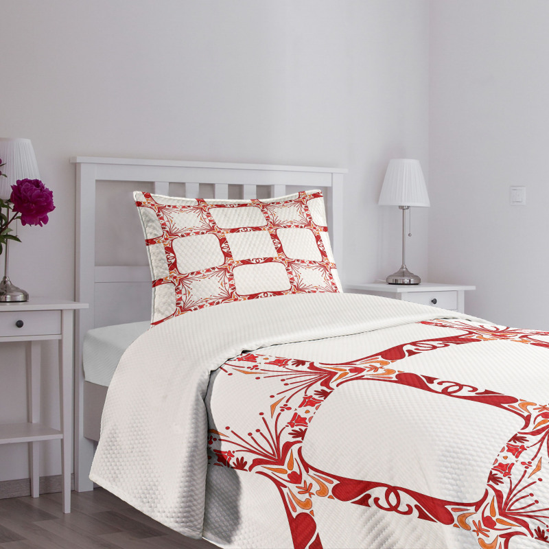 Modern Old Shapes Bedspread Set