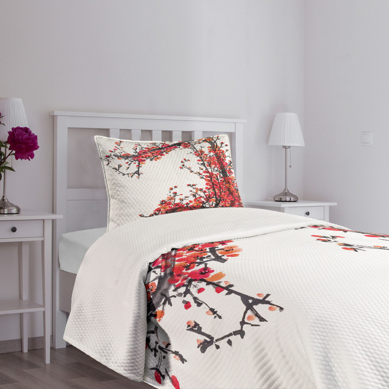Blossom Cherry Sakura Bedspread Set