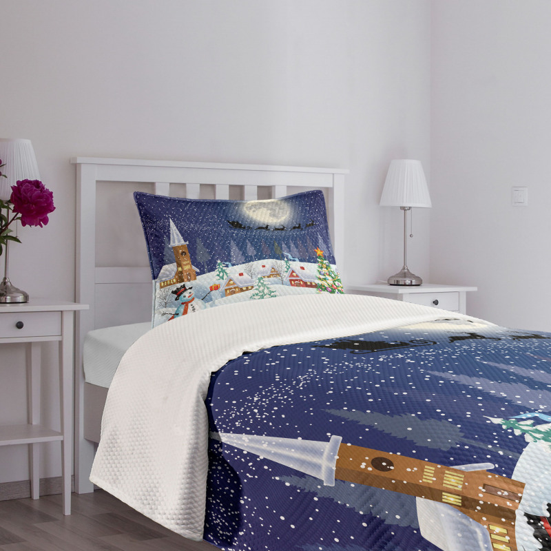 Winter Landscape Bedspread Set