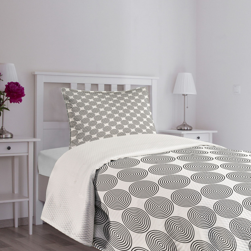 Rotated Lines Bedspread Set