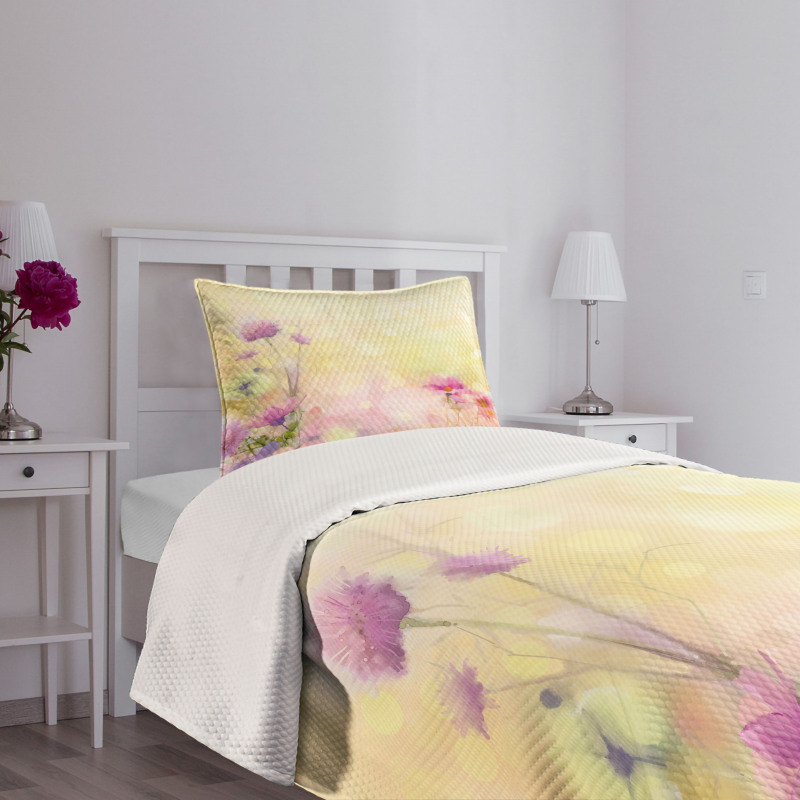 Vintage Magnolia Blooms Bedspread Set